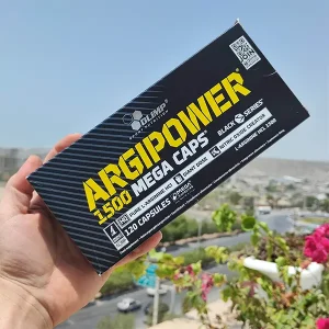 تصویر مکمل آرژنین پاور 1500 الیمپ بسته 120 کپسول