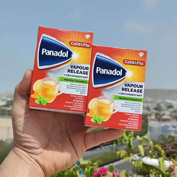 پودر ساشه‌ای پانادول برای درمان سرماخوردگی و آنفولانزا Panadol Cold & Flu Vapour Release