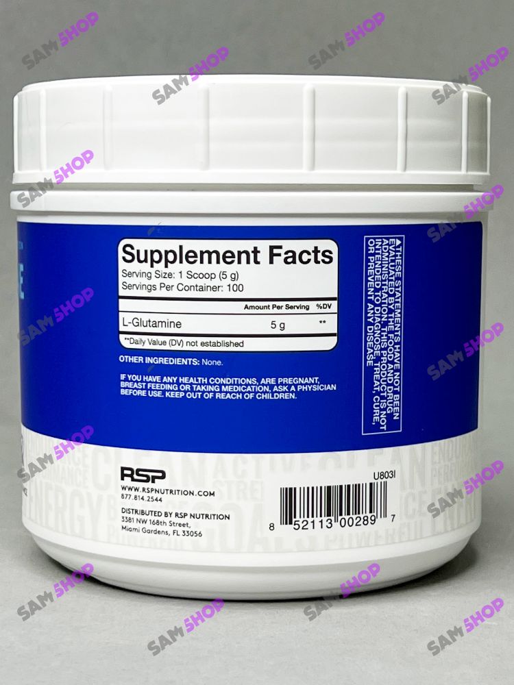 گلوتامین آر اس پی - RSP Nutrition Glutamine - سم7شاپ - sam7shop.ir