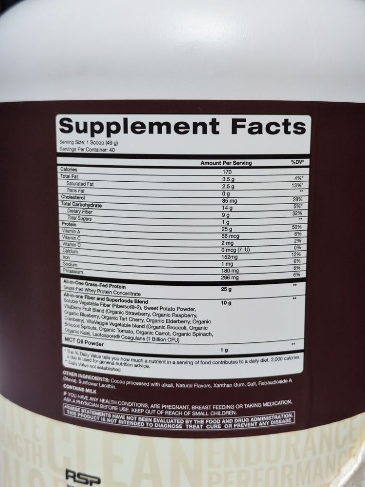 پروتئین گیاهی TRUE FIT برند RSP - سم سون شاپ - SAM۷SHOP