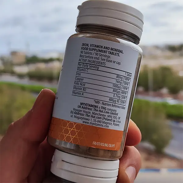 قرص آهن و فولیک اسید مای ویتامینز | Iron & Folic Acid Myvitamins-سم7شاپ-sam7shop