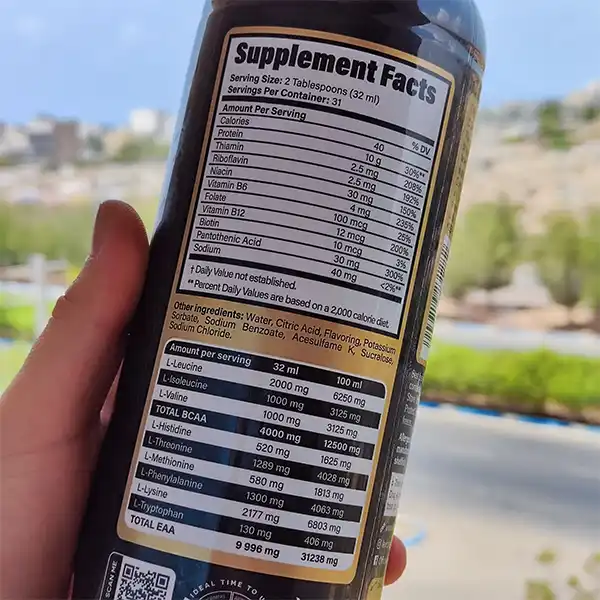 آمینو مایع ترکیبی برند کوین لورون | Anabolic EAA+BCAA 1000ml-سم7شاپ-sam7shop