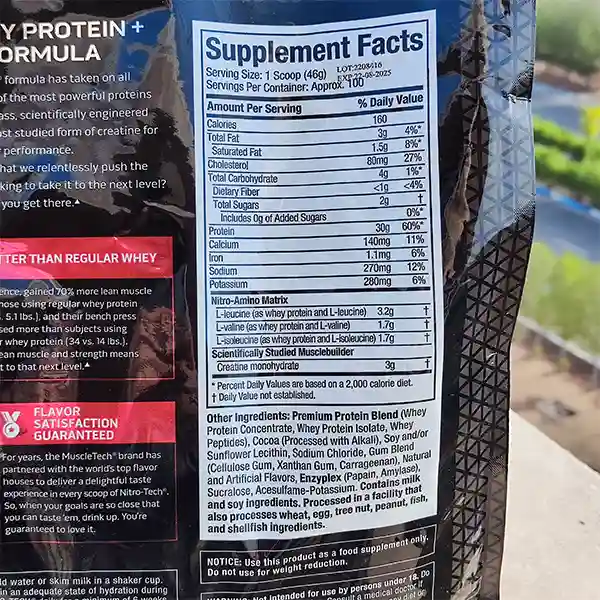 پروتئین نیتروتک ماسل تک | NITRO-TECH MuscleTech 10lbs-سم7شاپ-sam7shop
