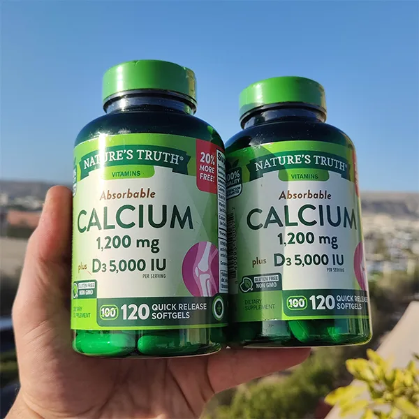 کلسیم و دی ۳ نیچرز تروث 120 عددی | Nature’s Truth Calcium 1200mg + D3 5000 IU-سم7شاپ-sam7shop.ir